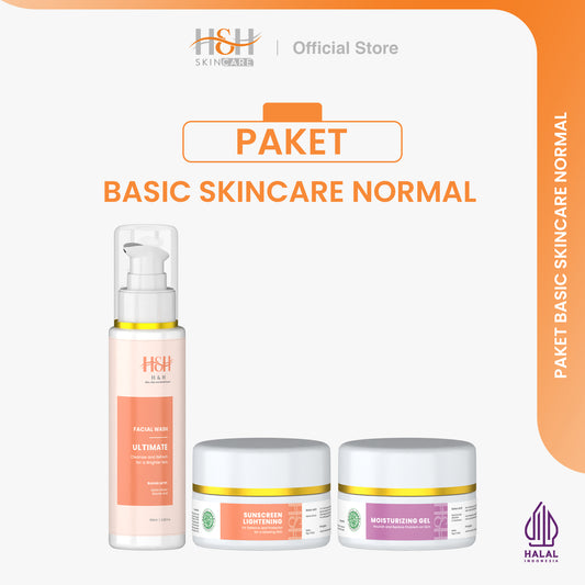 H&H BASIC SKINCARE NORMAL - Sunscreen Lightening White ( basic skincare untuk kulit kusam )