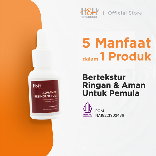 H&H Advance Retinol Serum, Serum Mencerahkan & Anti Aging