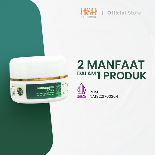 H&H SUNSCREEN ACNE ( Suncreen Jerawat ) , UV Defender terbaik untuk kulit berjerawat