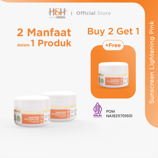 BUNDLE SUNSCREEN PINK BELI 2 GRATIS 1