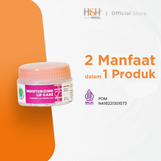 H&H Moisturizing Lip Care ( Krim Pencerah Bibir ), 2 IN 1 MELEMBABKAN DAN MEMBUAT BIBIR PINK ALAMI