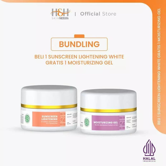 H&H Buy Sunscreen Glowing (WHITE) GRATIS Pelembab Glowing