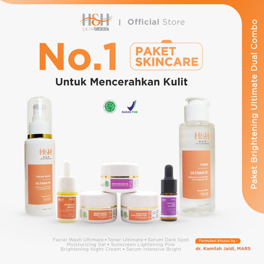 Paket Brightening Ultimate Dual Combo, PAKET SKINCARE UNTUK MENCERAHKAN KULIT